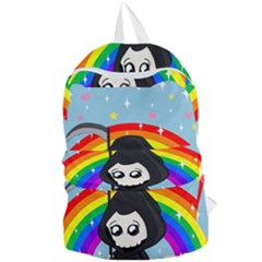 Cute Grim Reaper Foldable Lightweight Backpack by Valentinaart