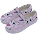 Cute mouse - Valentines day Kids  Canvas Slip Ons View2