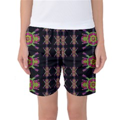 Paradise Flowers In A Decorative Jungle Women s Basketball Shorts by pepitasart