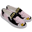 Friends Not Food - Cute Pig and Chicken Men s Canvas Slip Ons View3