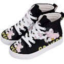 Friends Not Food - Cute Cow, Pig and Chicken Kid s Hi-Top Skate Sneakers View2