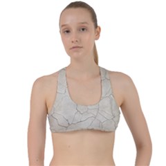 Background Wall Marble Cracks Criss Cross Racerback Sports Bra