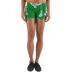  St  Patricks Day  Yoga Shorts by Valentinaart