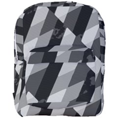 Black And White Grunge Striped Pattern Full Print Backpack by dflcprints