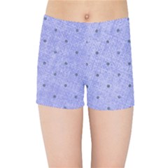 Dot Blue Kids Sports Shorts by snowwhitegirl