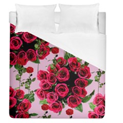 Roses Pink Duvet Cover (queen Size) by snowwhitegirl