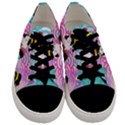 Japanese Abstract Men s Low Top Canvas Sneakers View1