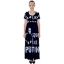 Squat like Putin High Waist Short Sleeve Maxi Dress View1