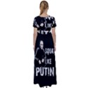 Squat like Putin High Waist Short Sleeve Maxi Dress View2