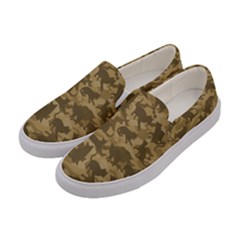 Operation Desert Cat Camouflage Catmouflage Women s Canvas Slip Ons by PodArtist