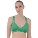  White Shamrocks On Green St. Patrick s Day Ireland Sweetheart Sports Bra View1