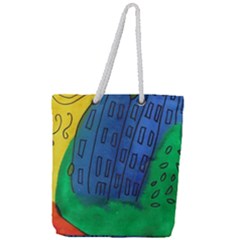 City Full Print Rope Handle Tote (large)