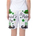 St Patricks Leprechaun Women s Basketball Shorts View2