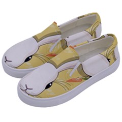 Easter Bunny  Kids  Canvas Slip Ons by Valentinaart