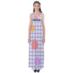 Easter Patches  Empire Waist Maxi Dress by Valentinaart