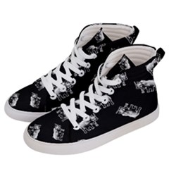 Rhino Pattern Men s Hi-top Skate Sneakers by Valentinaart