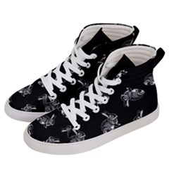 Rabbit Pattern Men s Hi-top Skate Sneakers by Valentinaart