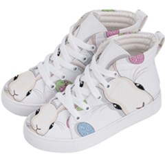 Easter Bunny  Kid s Hi-top Skate Sneakers by Valentinaart