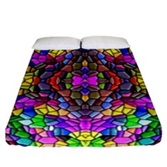 Pattern-807 Fitted Sheet (queen Size) by ArtworkByPatrick