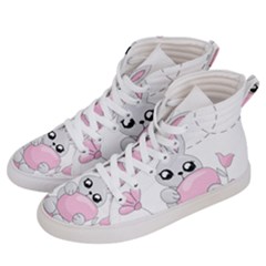 Easter Bunny  Men s Hi-top Skate Sneakers by Valentinaart