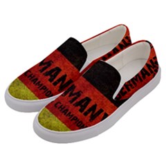 Football World Cup Men s Canvas Slip Ons by Valentinaart