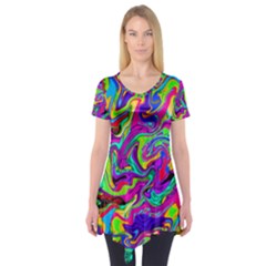 Artwork By Patrick-pattern-15 Short Sleeve Tunic  by ArtworkByPatrick