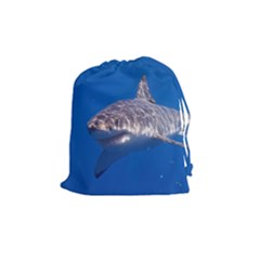 Great White Shark 5 Drawstring Pouches (medium)  by trendistuff