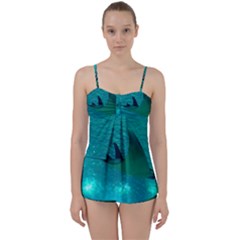 Manta Ray 1 Babydoll Tankini Set