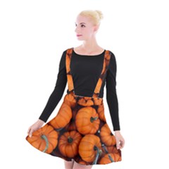 Pumpkins 2 Suspender Skater Skirt by trendistuff