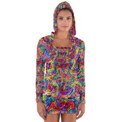 Colorful-12 Long Sleeve Hooded T-shirt by ArtworkByPatrick