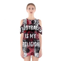 Football Is My Religion Shoulder Cutout One Piece by Valentinaart