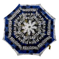 Football Is My Religion Hook Handle Umbrellas (large) by Valentinaart