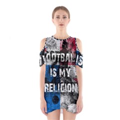 Football Is My Religion Shoulder Cutout One Piece by Valentinaart