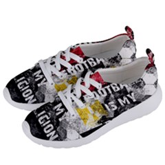 Football Is My Religion Women s Lightweight Sports Shoes by Valentinaart