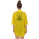 Gadsden Flag Don t tread on me Open Front Chiffon Kimono View2