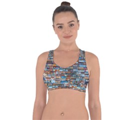 Colorful-21 Cross String Back Sports Bra