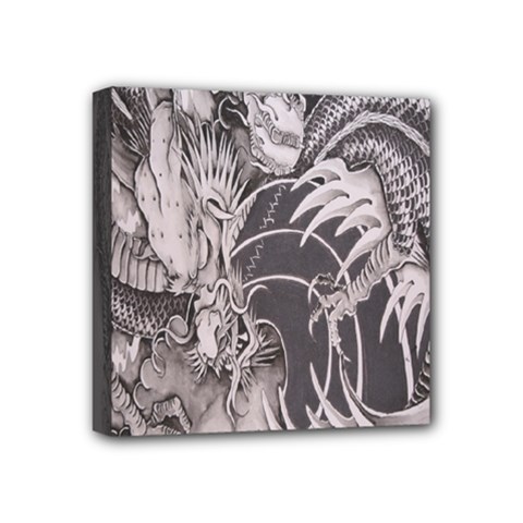 Chinese Dragon Tattoo Mini Canvas 4  X 4  by Sapixe