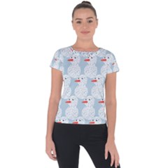 Christmas Wrapping Papers Short Sleeve Sports Top  by Sapixe