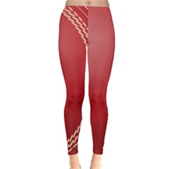 Cricket Ball Leggings  by Sapixe