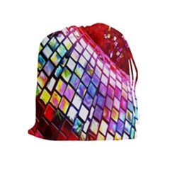 Multicolor Wall Mosaic Drawstring Pouches (extra Large) by Sapixe