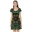 Liven Up In Love Light And Sun Short Sleeve Skater Dress View1