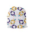 Pattern Circular Birds Drawstring Pouches (Large)  View2