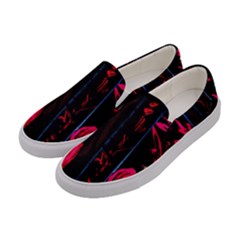 Calligraphy Women s Canvas Slip Ons by bestdesignintheworld