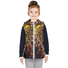 Dscf3438 - Golden Flowers In Ceramics Kid s Hooded Puffer Vest by bestdesignintheworld