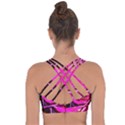 Calligraphy 2 Cross String Back Sports Bra View2