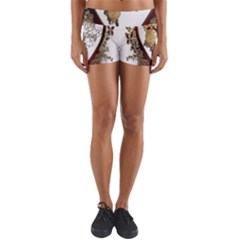 Christmas Décor Decoration Winter Yoga Shorts by Sapixe