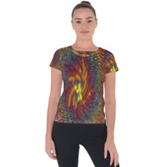 Fire New Year S Eve Spark Sparkler Short Sleeve Sports Top  by Sapixe