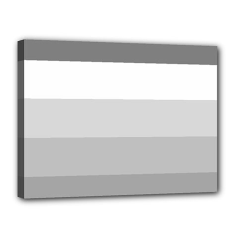 Elegant Shades Of Gray Stripes Pattern Striped Canvas 16  X 12  by yoursparklingshop