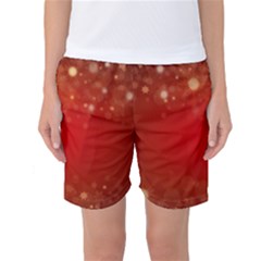 Background Abstract Christmas Women s Basketball Shorts by Simbadda