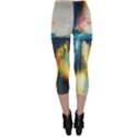 Art Painting Abstract Yangon Capri Leggings  View2